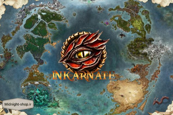 نمونه نقشه فانتزی طراحی شده با Inkarnate